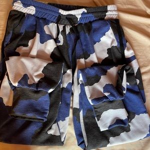 Blue/ black camo Elan joggers
